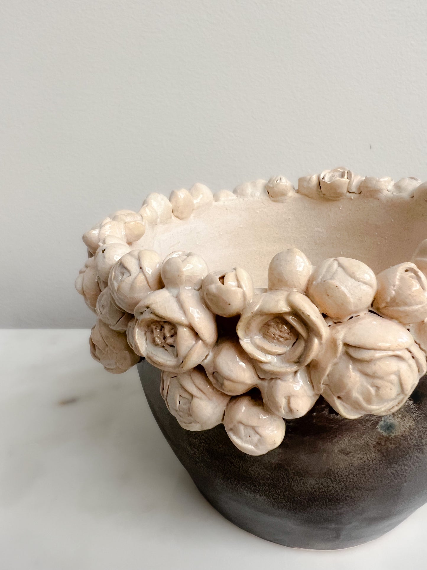 small stoneware flower pot