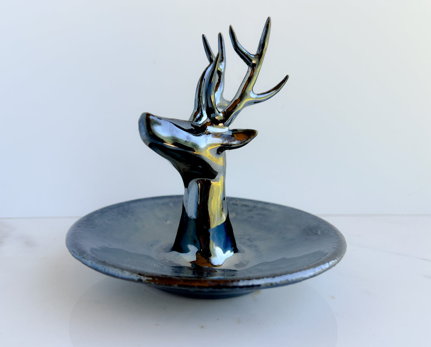 reindeer jewelry dish