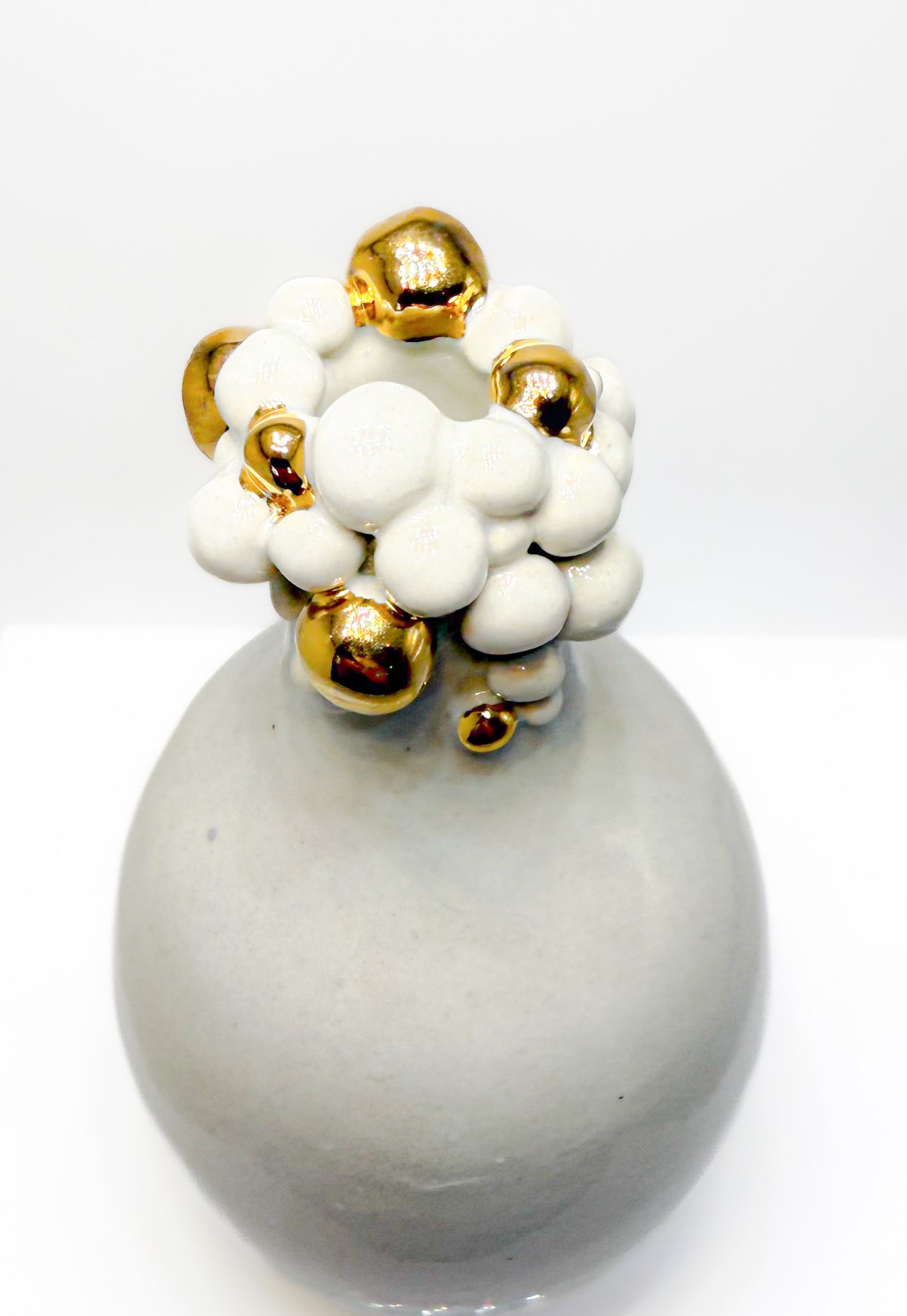 24 karat gold detail bud vase