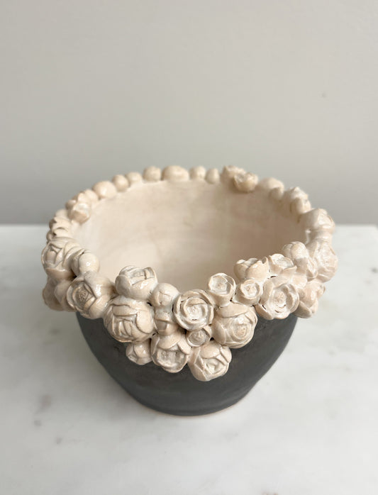 small stoneware flower pot