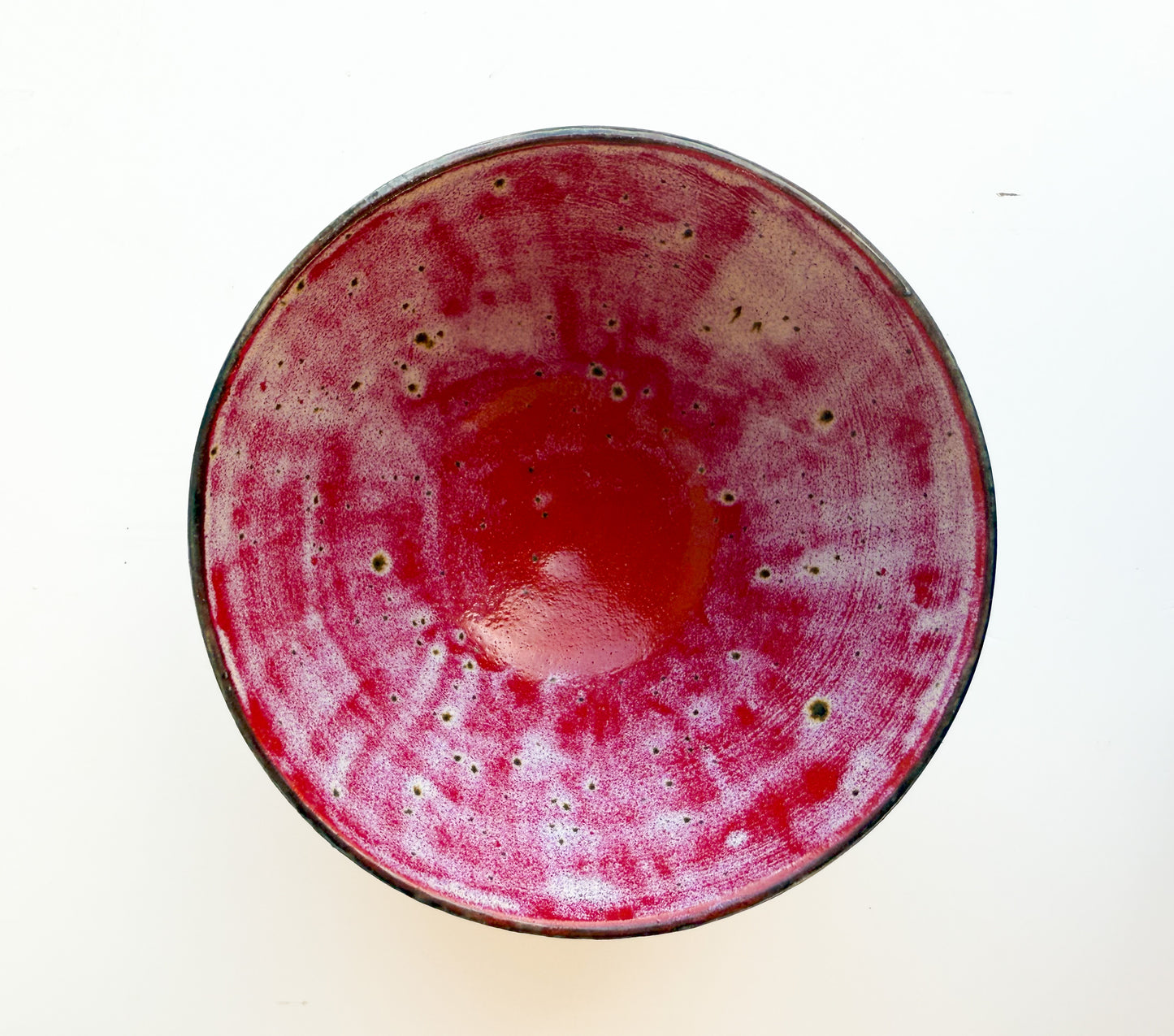 Small cherry red serving bowl