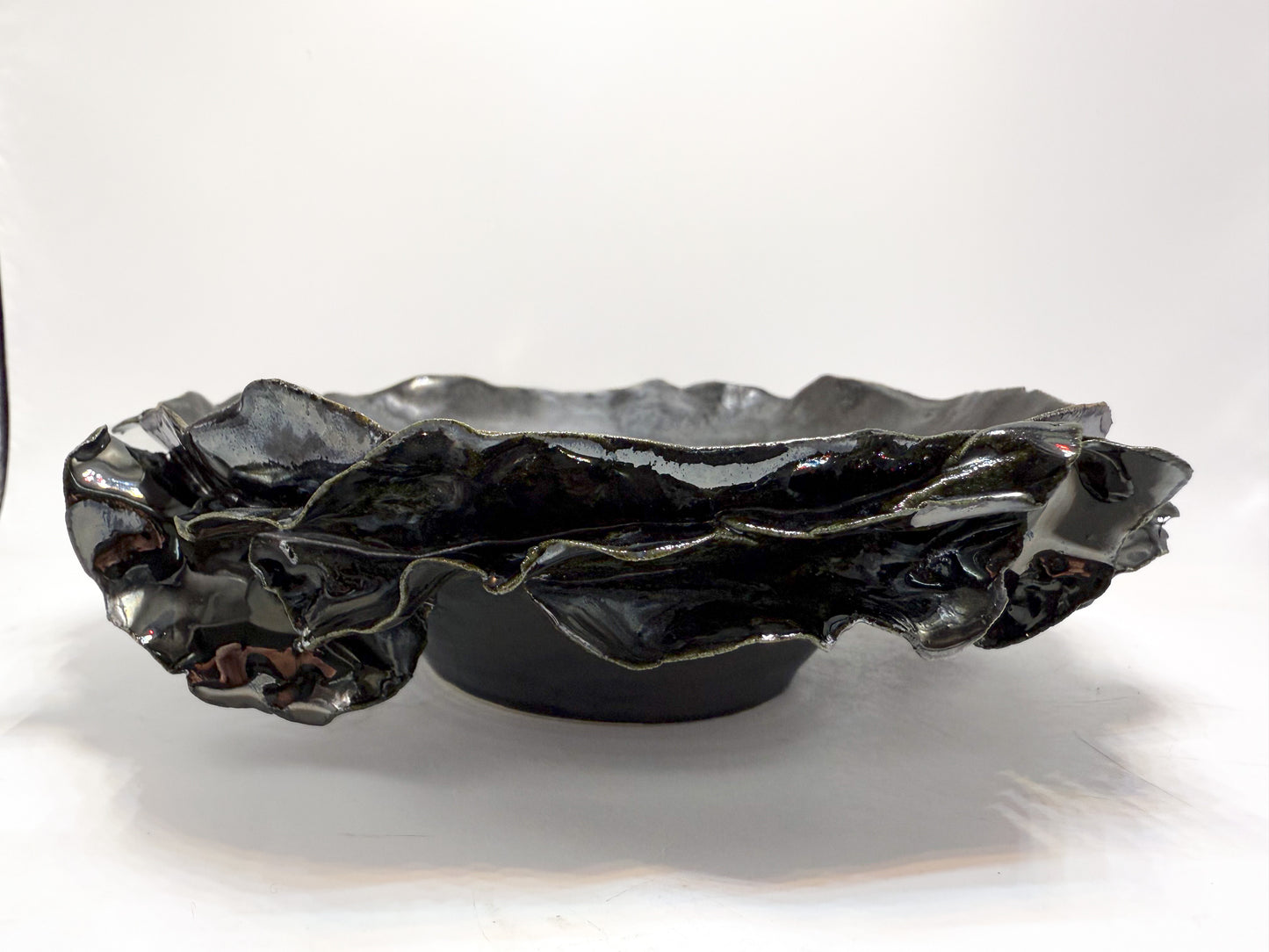 Layered metallic metallic bowl