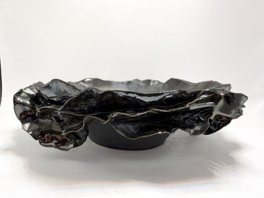Layered metallic metallic bowl